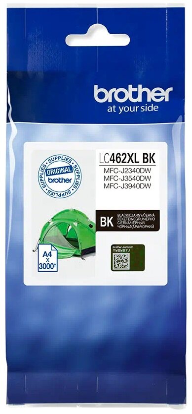 ГЛАВА ЗА BROTHER MFC J2340DW/J3540DW/J3940DW - Black - HIGH CAPACITY - PN LC462XLBK (LC-462XLBK)