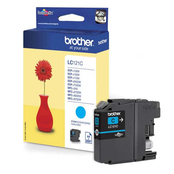ГЛАВА ЗА BROTHER DCP J132W/J152W/J172W/552DW/J752DW/MFC J245/J470DW/J650DW/J870DW - Cyan - PN LC121C (LC-121C)