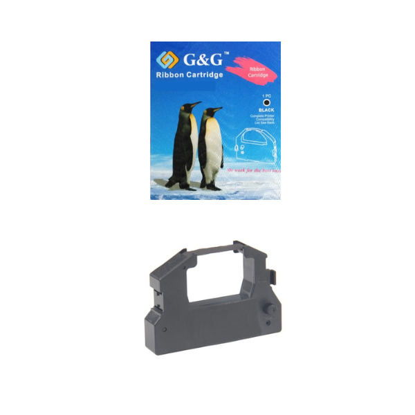 ЛЕНТА ЗА МАТРИЧЕН ПРИНТЕР EPSON M2000/FUJITSU 29745/AT3000/NORAND 815/4000/4815/4820/DP815/NP815 - ERC28 (ERC-28) - Black - 4,5 m x 12,7 mm - PN RR-EP-ERC28-BK - G&G